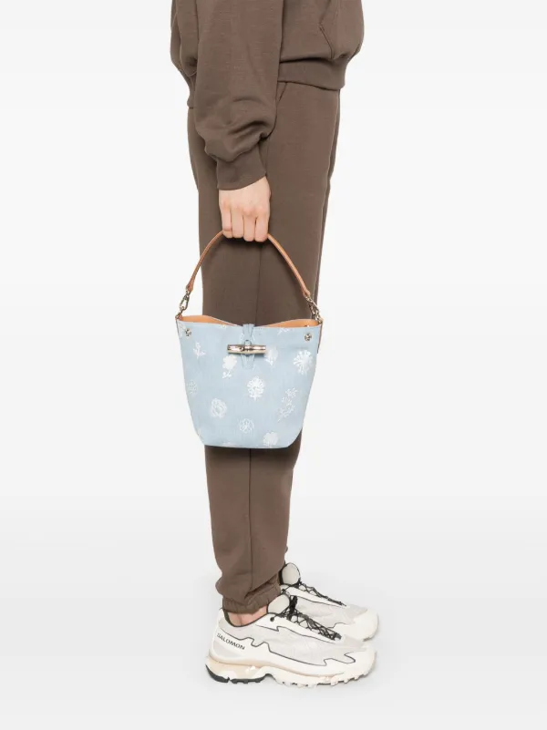 Longchamp Le Roseau バケットバッグ XS | ブルー | FARFETCH JP