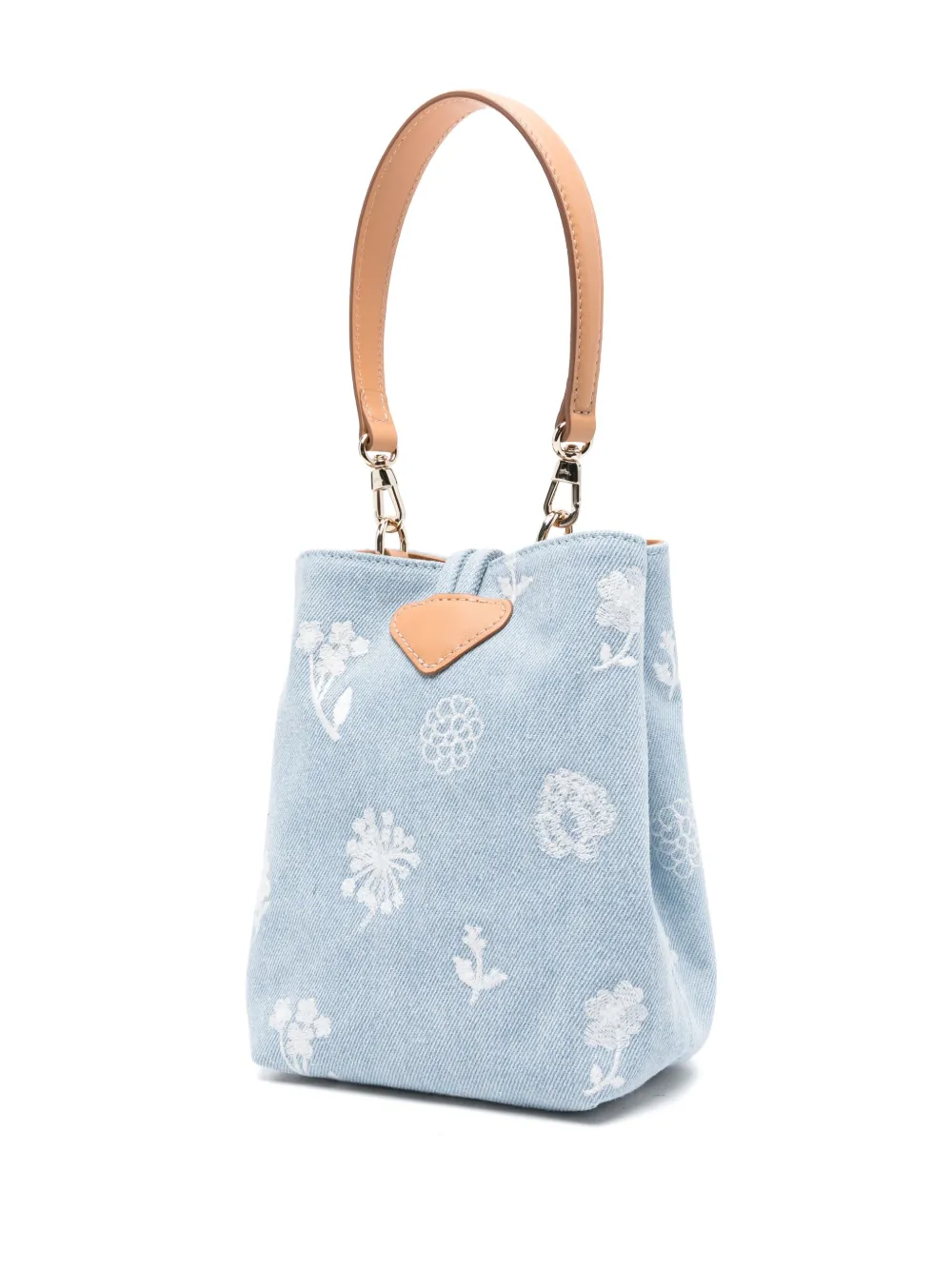 Longchamp Le Roseau XS bucket-tas Blauw
