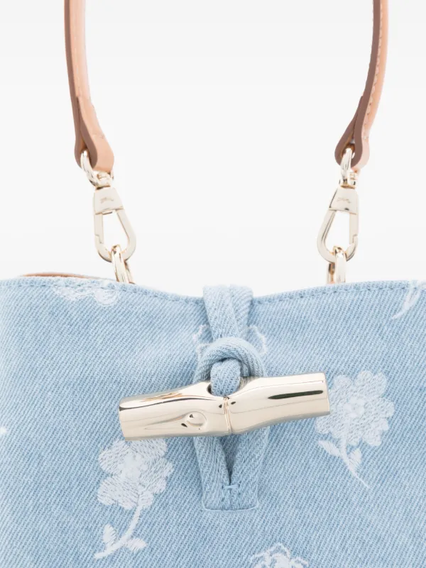 Longchamp Le Roseau バケットバッグ XS | ブルー | FARFETCH JP