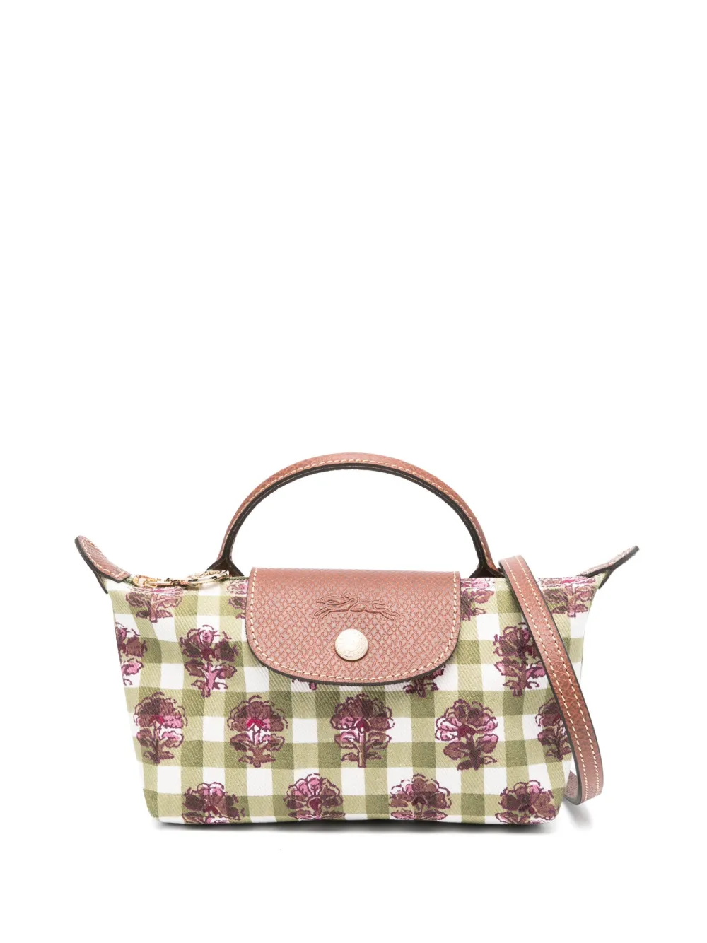 Longchamp Le Pliage kleine crossbodytas Groen