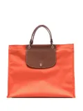 Longchamp large Cabas tote bag - Orange