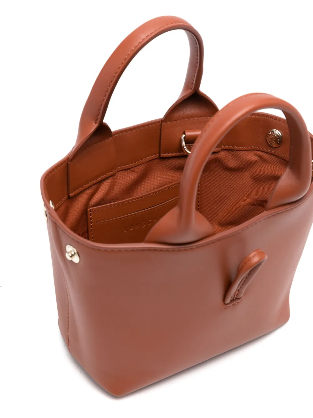 Longchamp Le Roseau mini-shopper Bruin