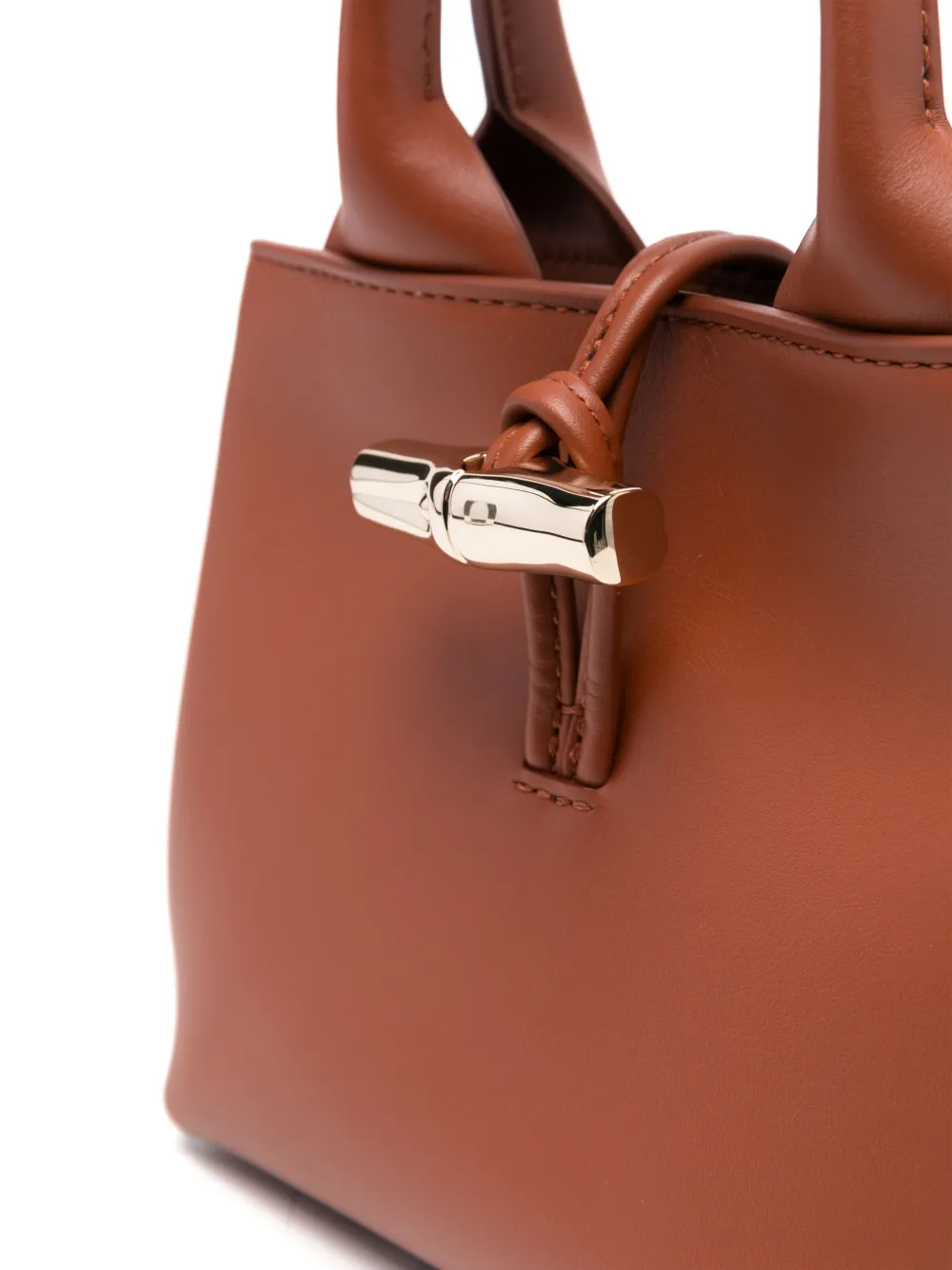Longchamp Le Roseau mini-shopper Bruin