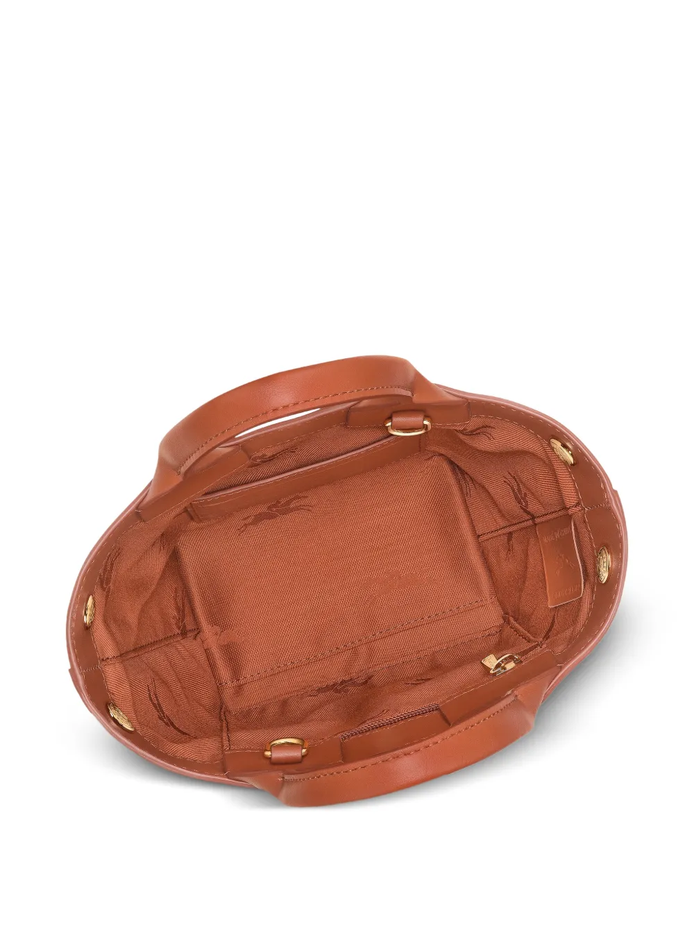Longchamp XS Le Roseau handtas Bruin