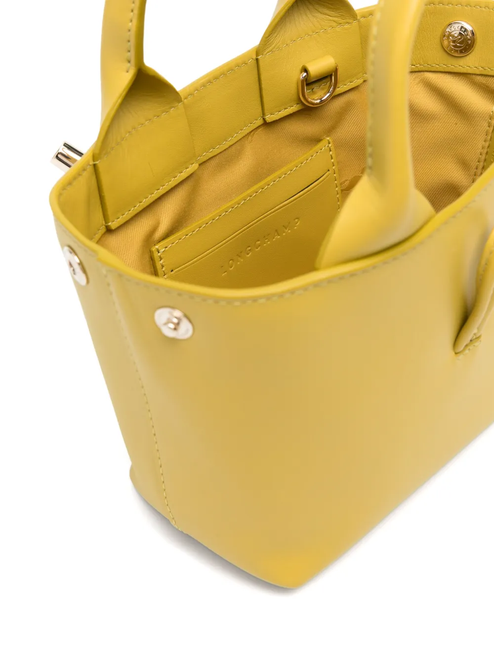 Longchamp Kleine Le Roseau shopper Groen