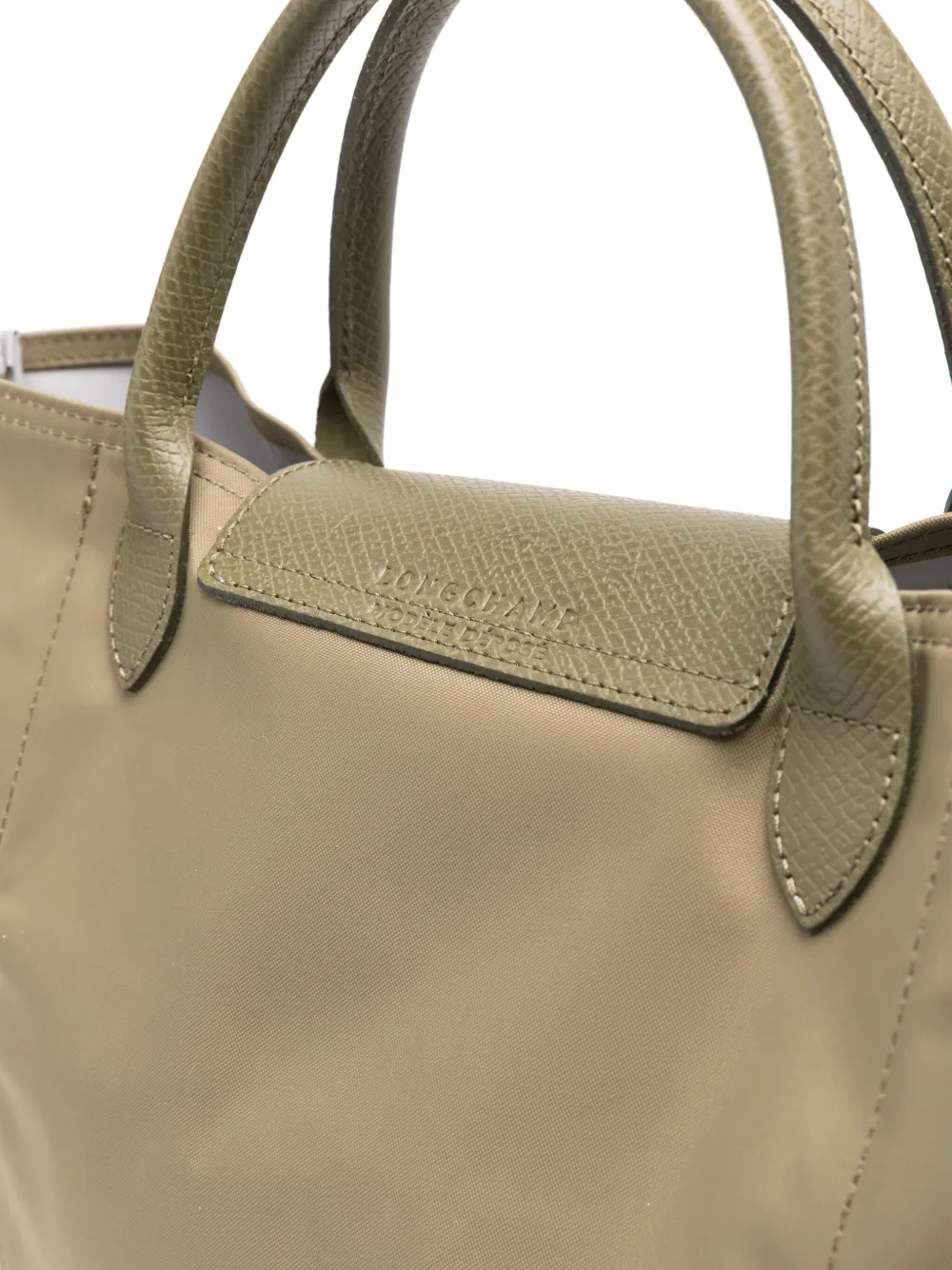 Longchamp Le Pliage medium shopper Groen