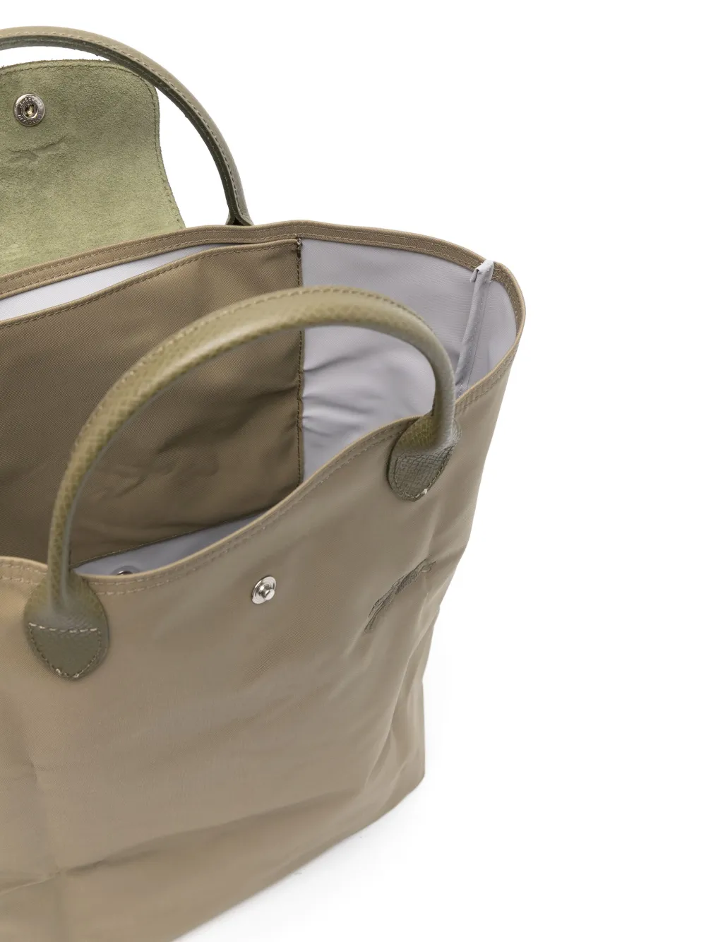 Longchamp Le Pliage medium shopper Groen