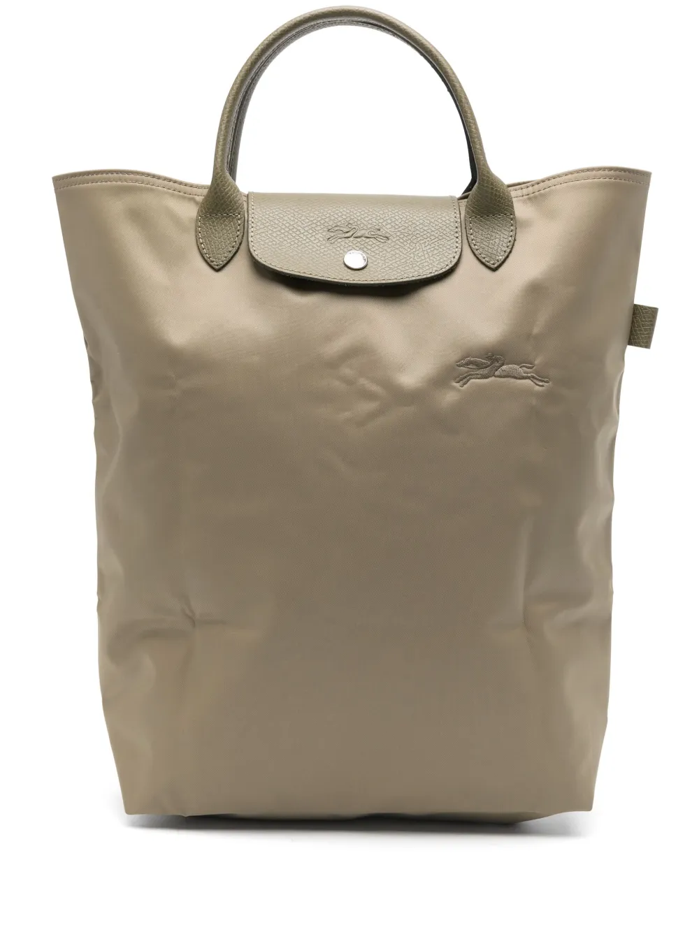 Longchamp Le Pliage medium shopper Groen