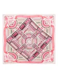 Longchamp Vegetable Garden 90 scarf - Pink