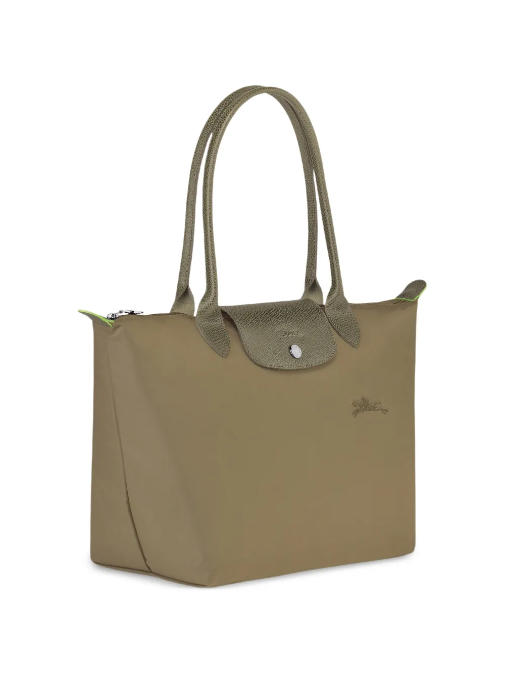  Longchamp Medium Le Pliage Tote Bag - Green 