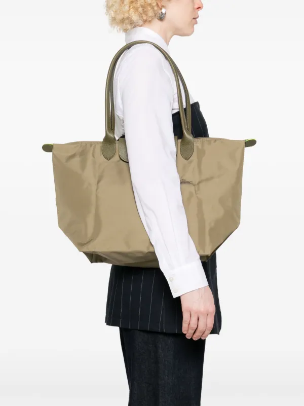 Longchamp Le Pliage Green L Tote Bag | Green | FARFETCH
