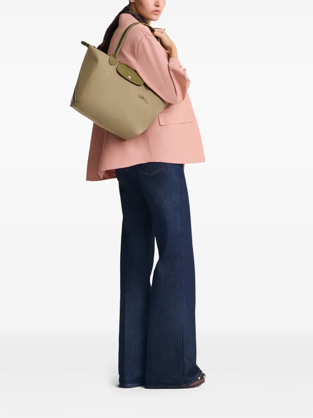 Longchamp Borsa tote Le Pliage Green grande - Verde