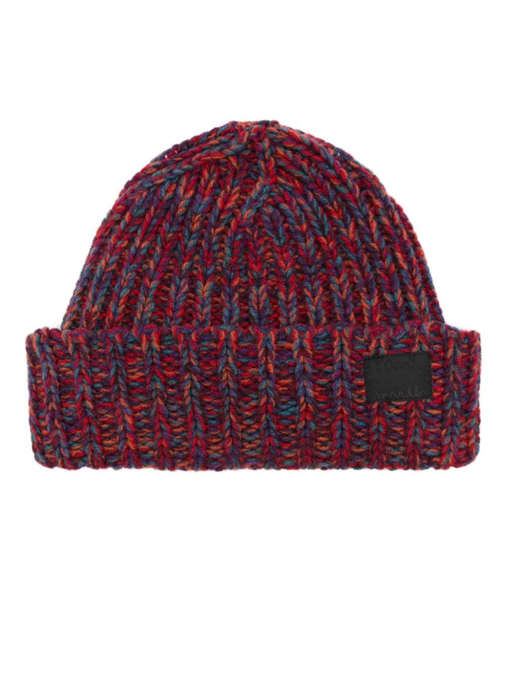 Shop Paul Smith Chunky Knitted Twist Beanie In Red