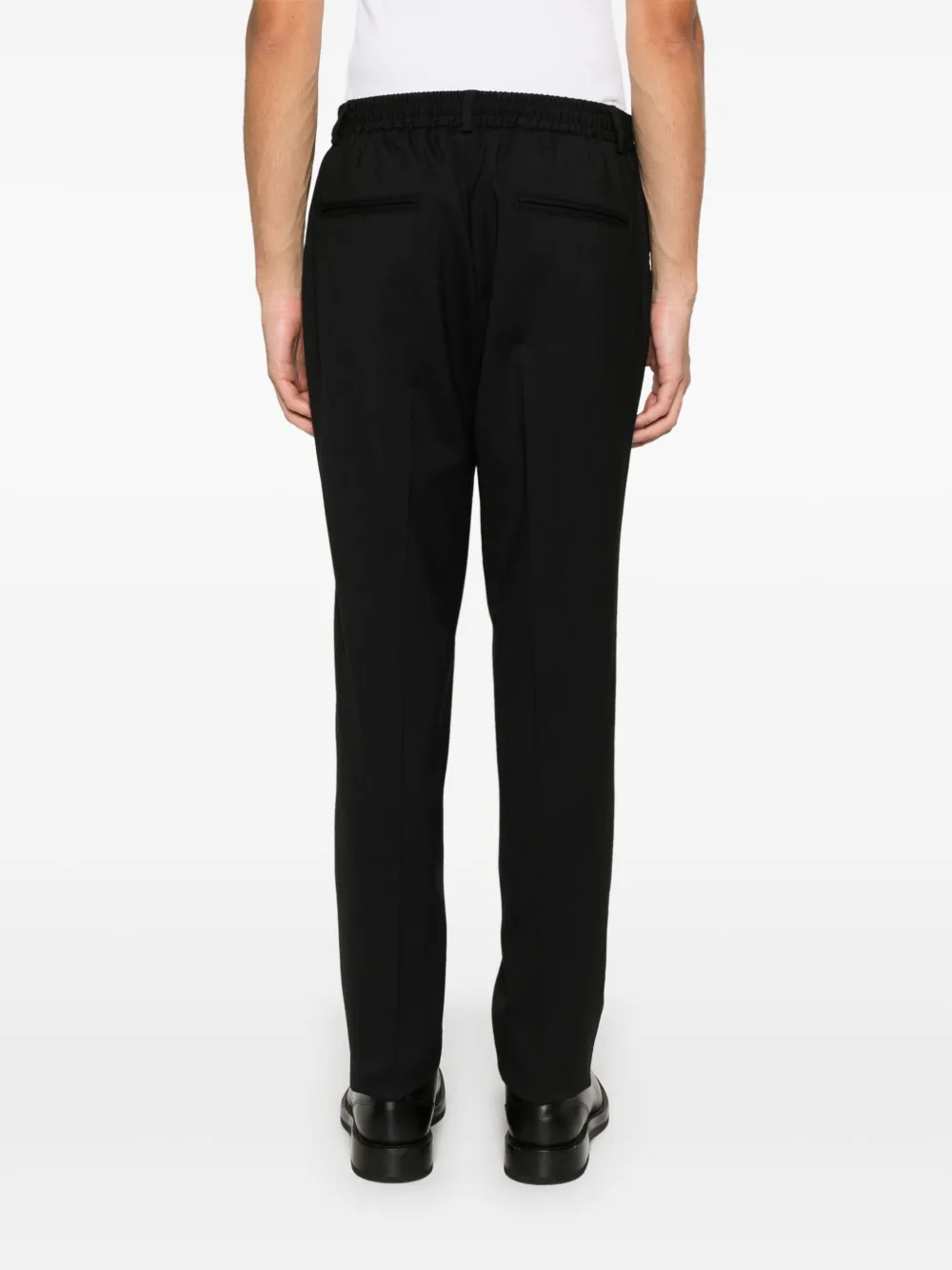 Peserico Broek met trekkoordtaille Zwart