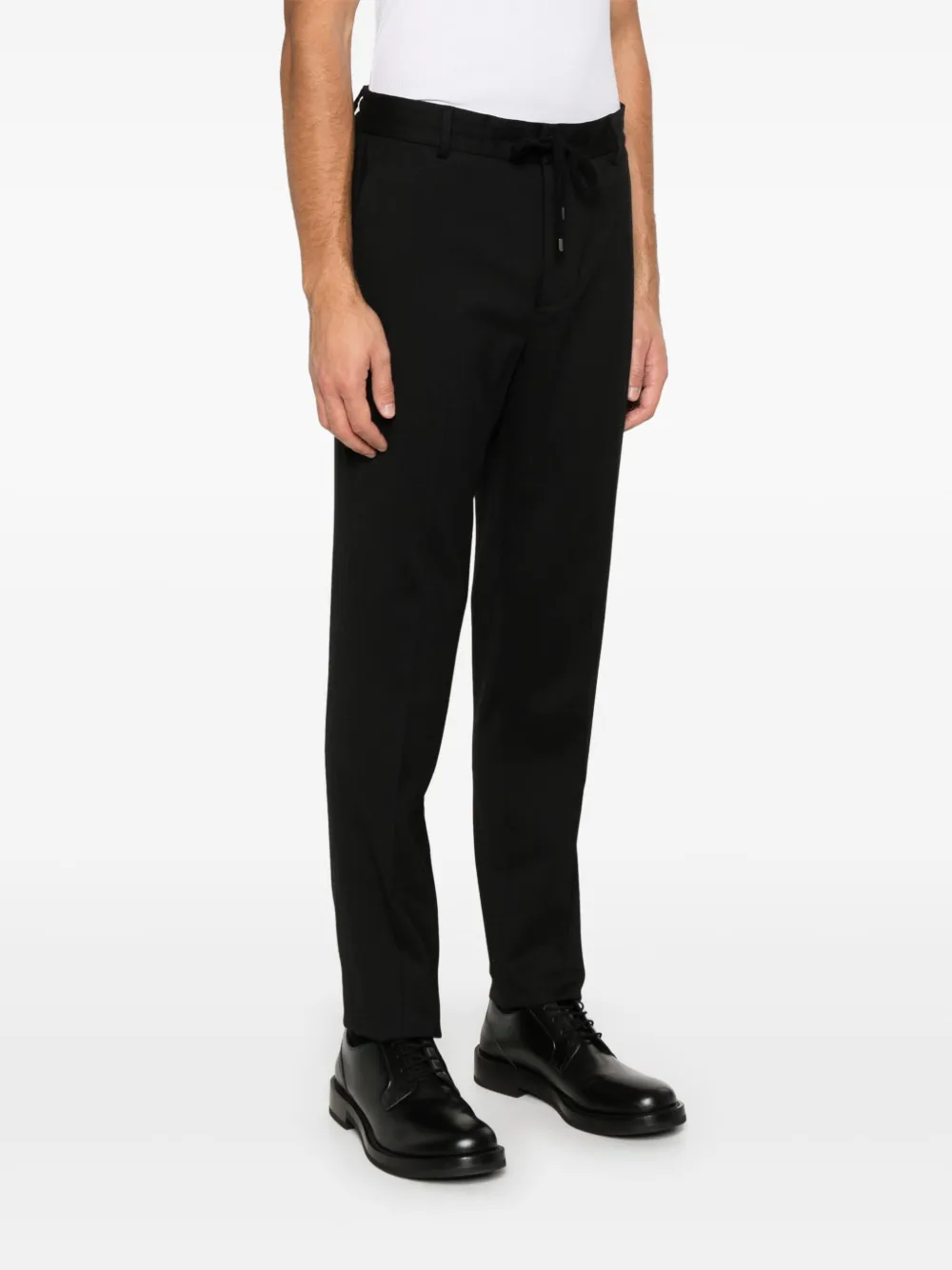 Peserico Broek met trekkoordtaille Zwart