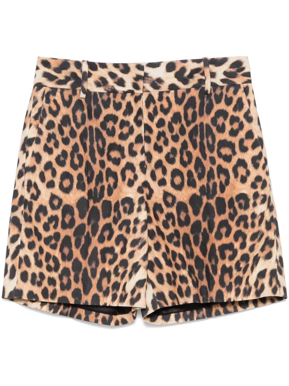 Ermanno Scervino Shorts met dierenprint Bruin