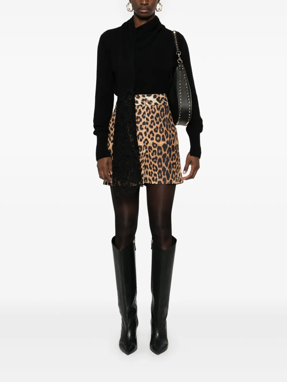 Ermanno Scervino Shorts met dierenprint - Bruin