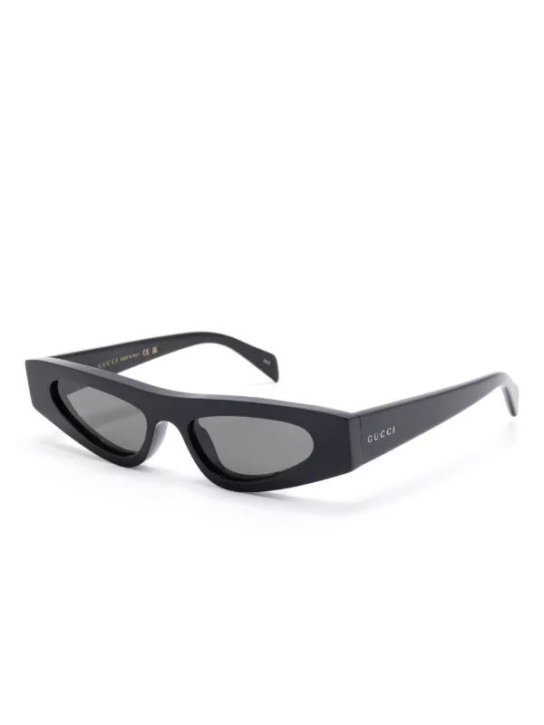 Gucci Eyewear キャットアイ サングラス | ブラック | FARFETCH JP