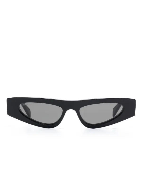 Gucci Eyewear キャットアイ サングラス | ブラック | FARFETCH JP