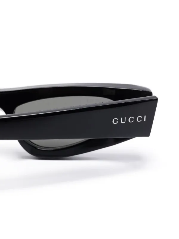 Gucci Eyewear キャットアイ サングラス | ブラック | FARFETCH JP