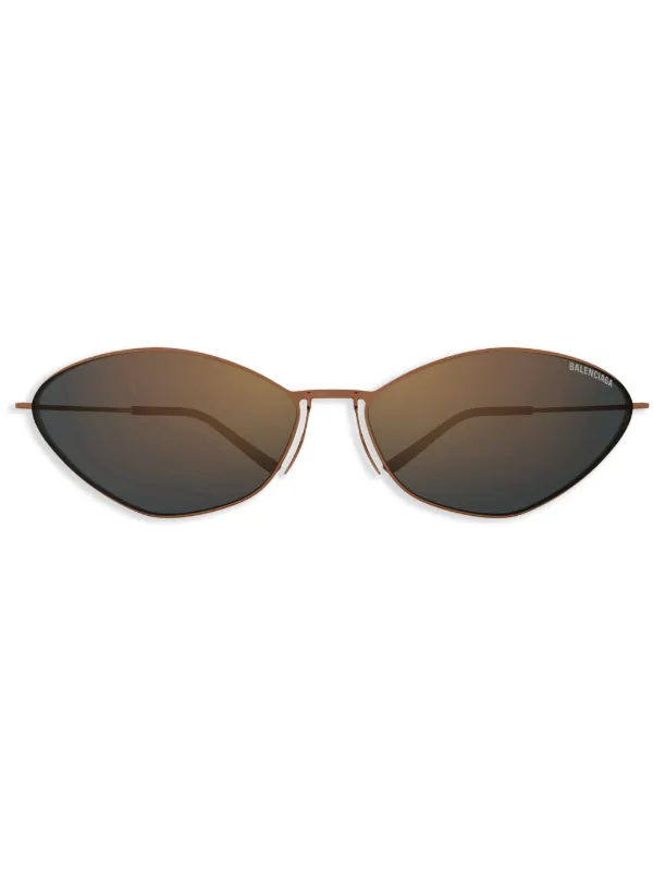 Balenciaga Eyewear BB0350S サングラス | ブラウン | FARFETCH JP