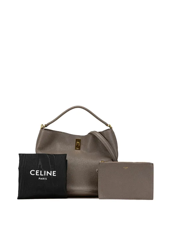 Celine Pre Owned 2021 Supple Grained Calfskin 16 bucket bag women Calf Leather One Size Brown