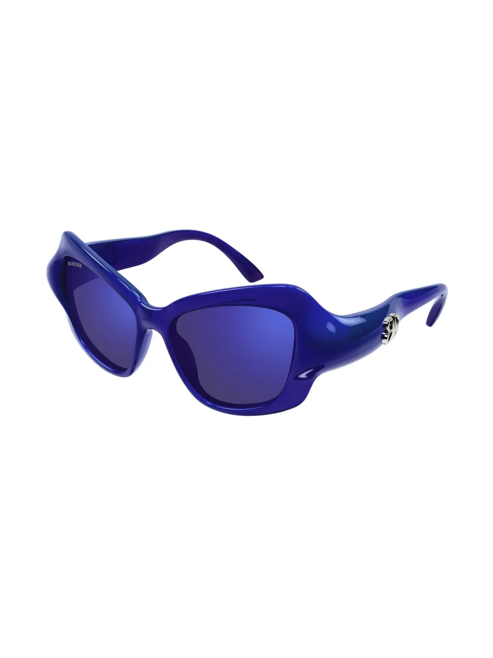 Balenciaga Eyewear Zonnebril met oversized montuur - Blauw