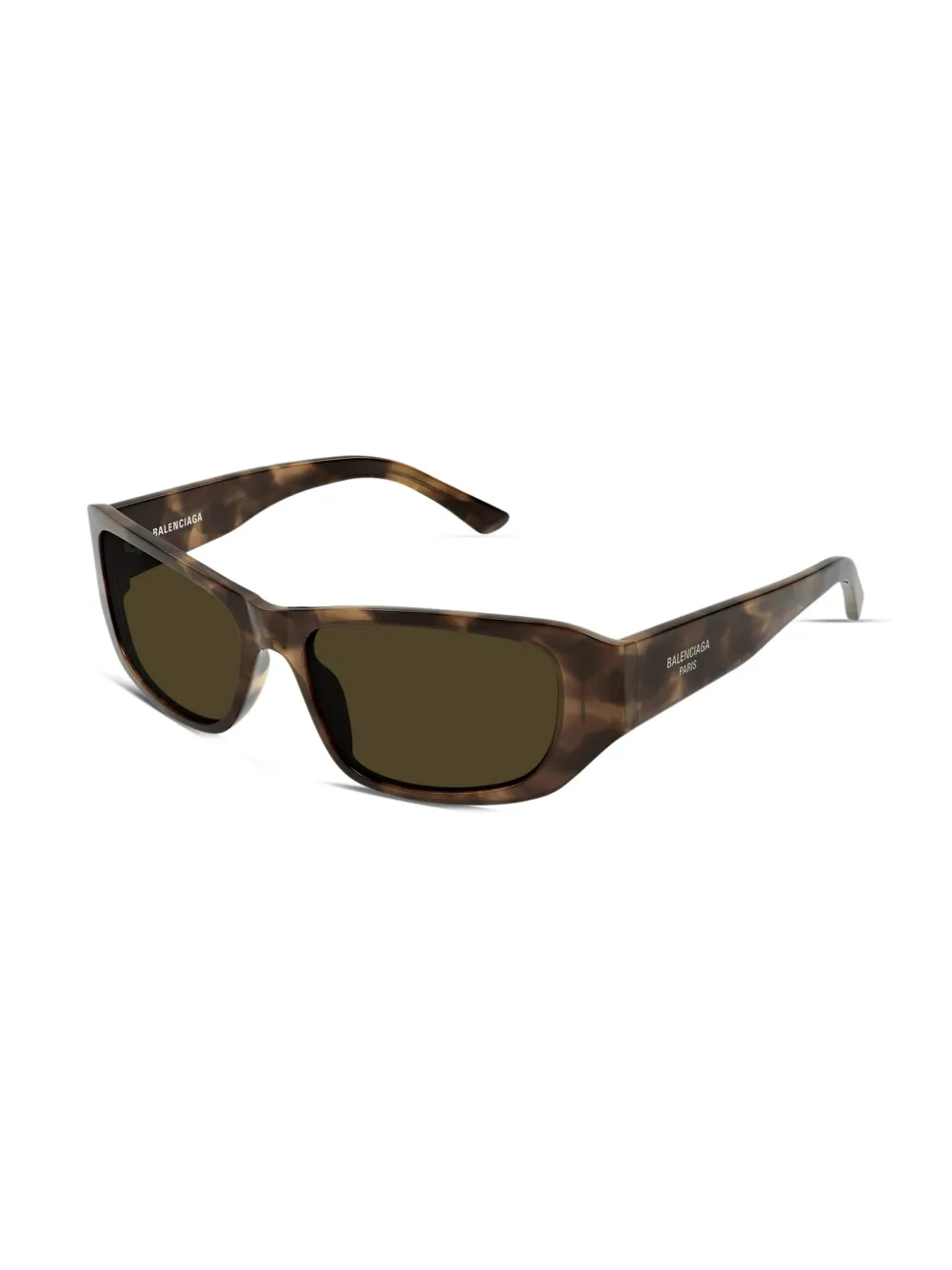 Balenciaga Eyewear Zonnebril met rechthoekig montuur - Bruin