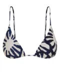 Lenny Niemeyer floral-print bikini top - White