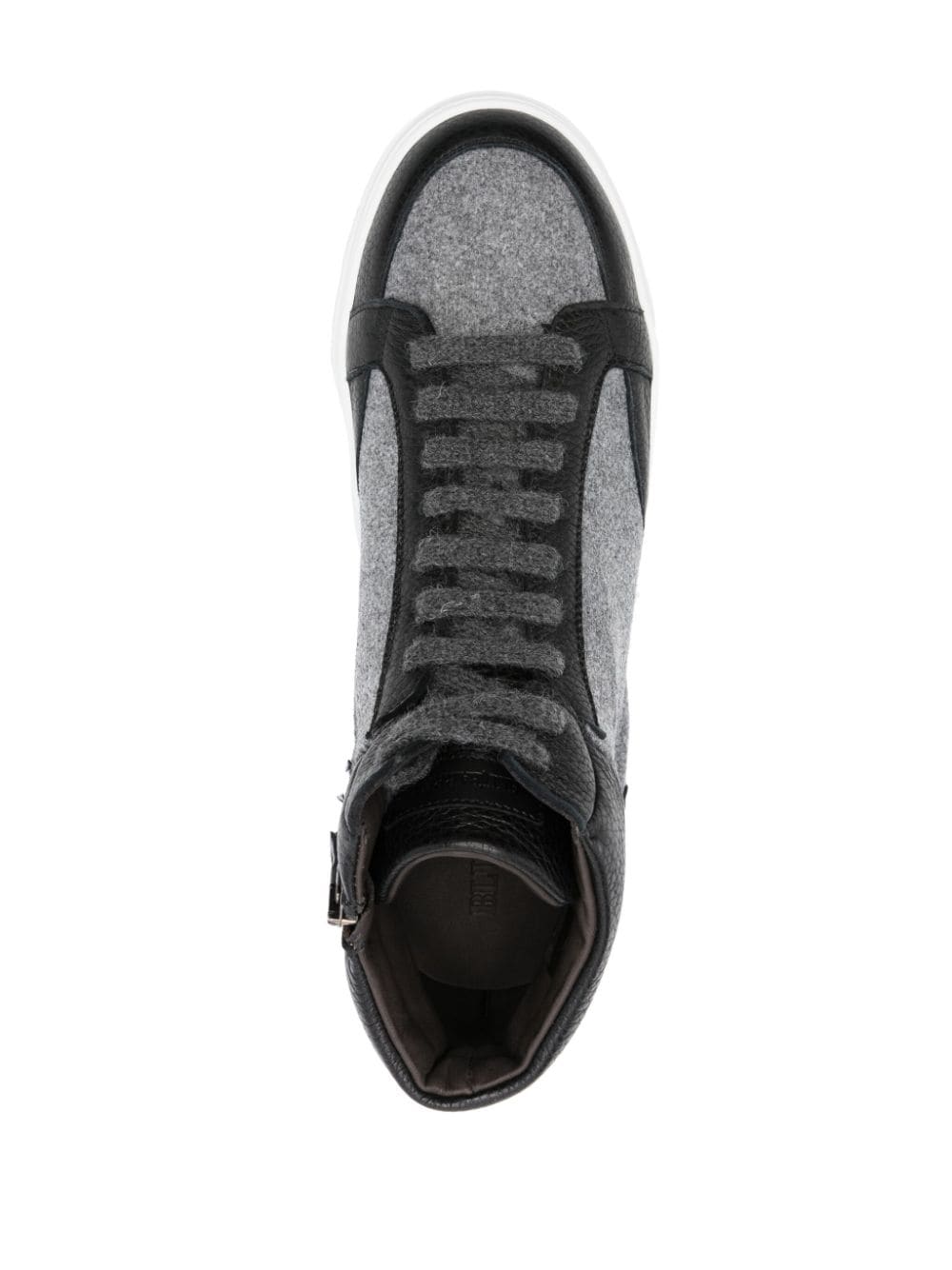 Shop Barrett Panelled Sneakers In Grey