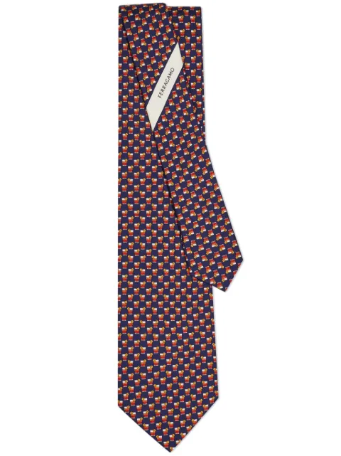 Ferragamo Cocktail-print silk tie