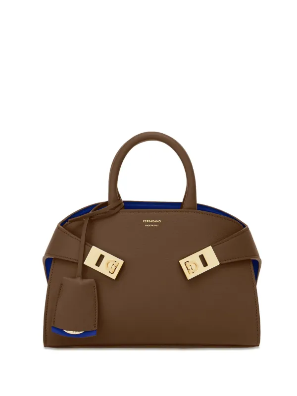 24PF new/FERRAGAMO ハグミディアムトートバッグ Bag Brown 25845175_56526528_600.jpg