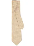 Ferragamo Scooter-print silk tie - Yellow