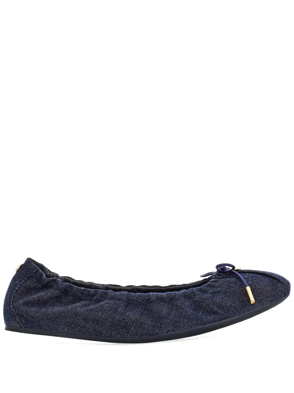 Ferragamo Leren ballerina's Blauw
