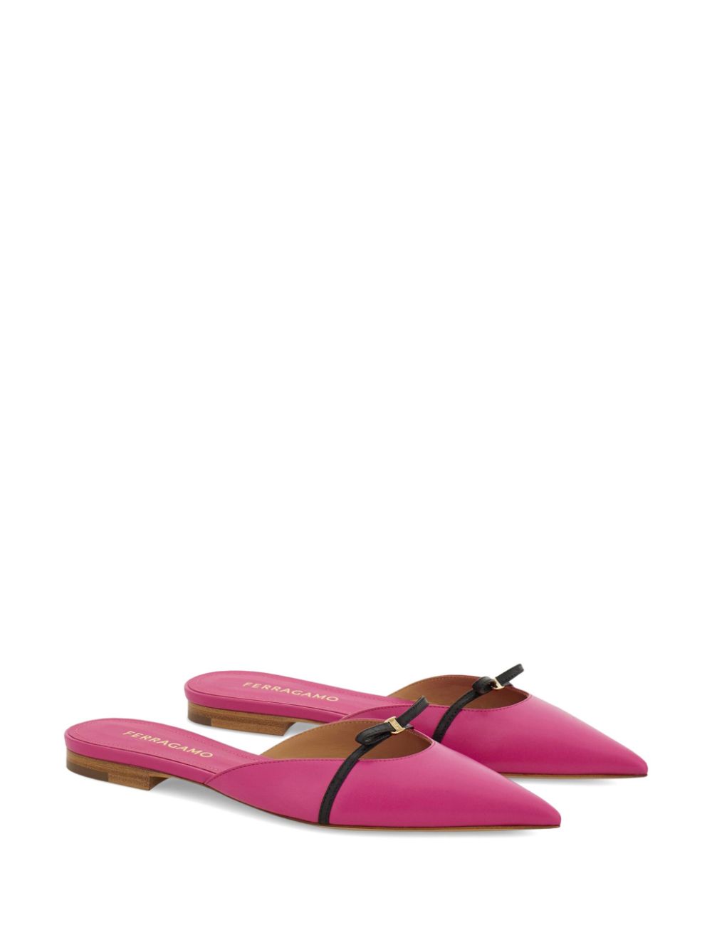 Ferragamo Bow mini-muiltjes - Roze