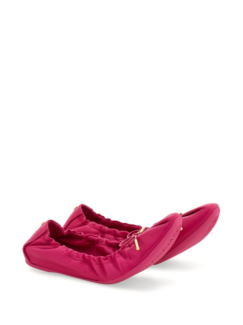 Ferragamo elasticated ballet flats - Rood