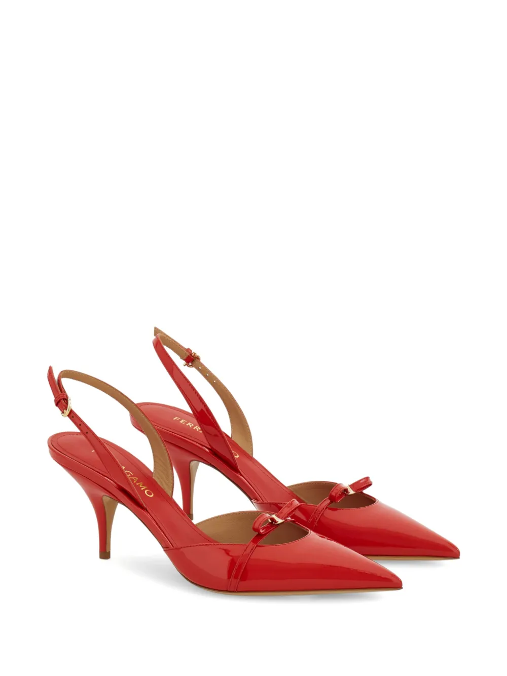 Ferragamo Pumps met strik - Rood