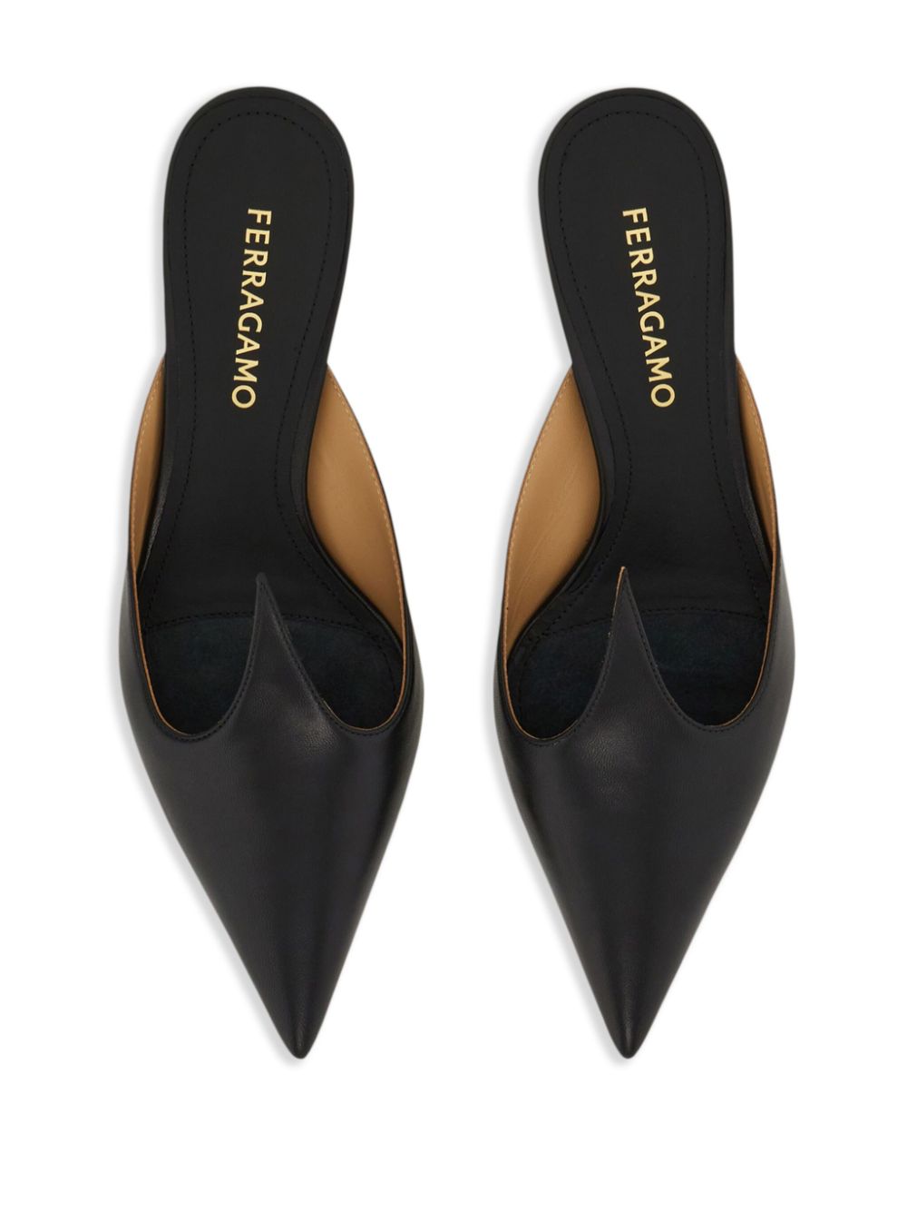 Ferragamo 40mm leather mules Black