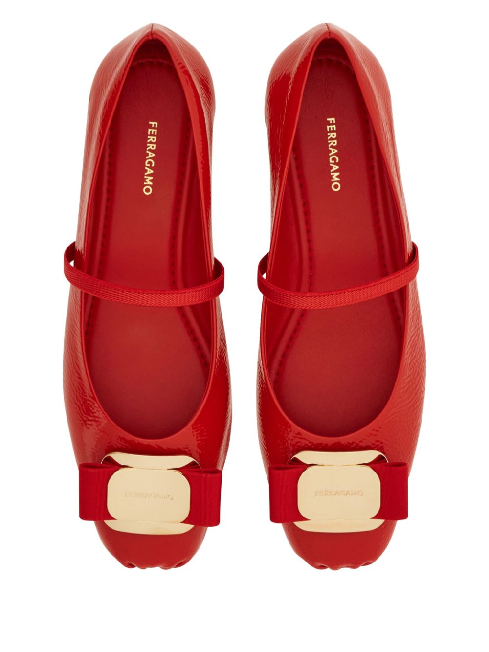 Ferragamo New Vara ballerina's Rood