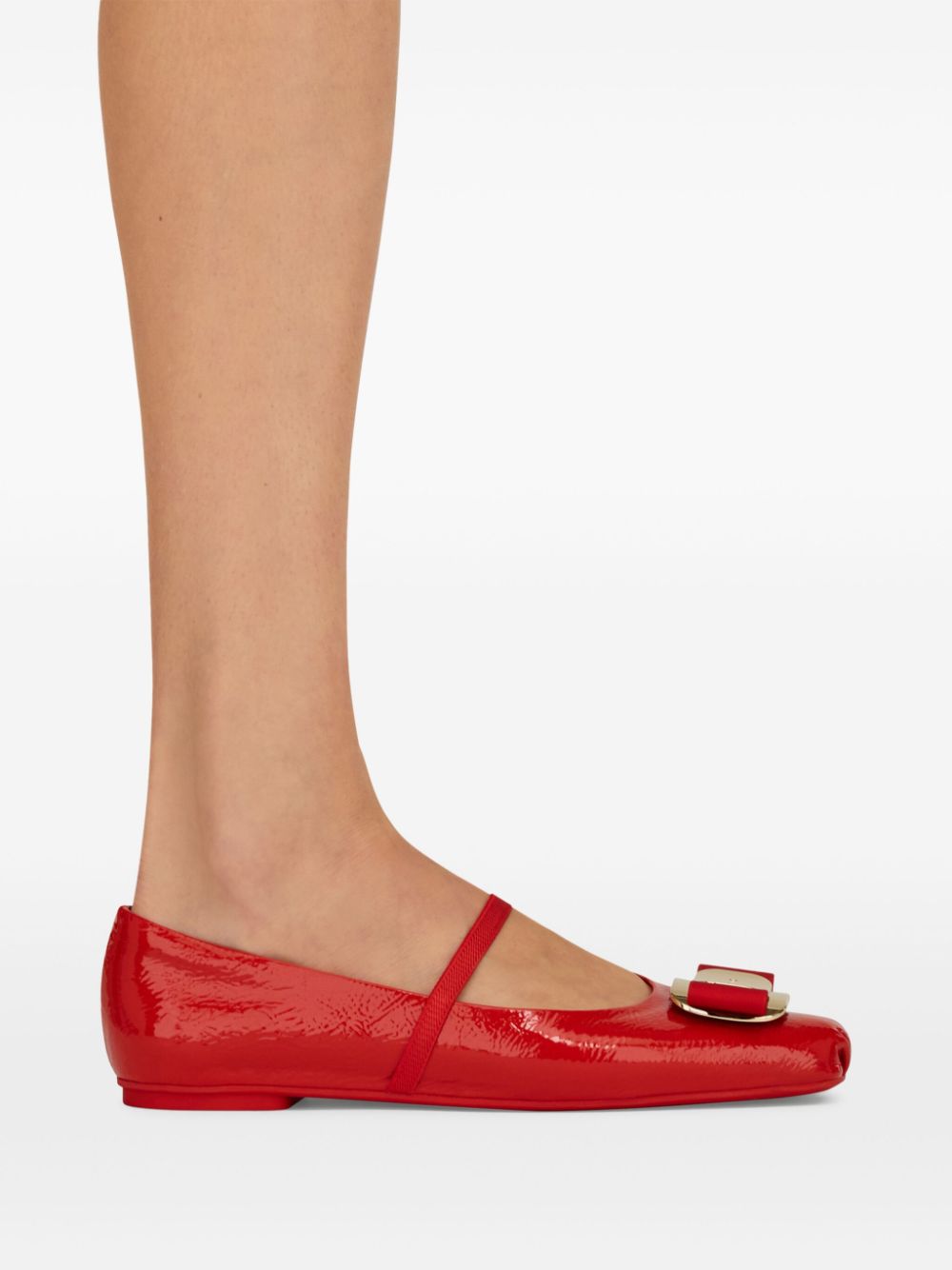 Ferragamo New Vara ballerina's Rood