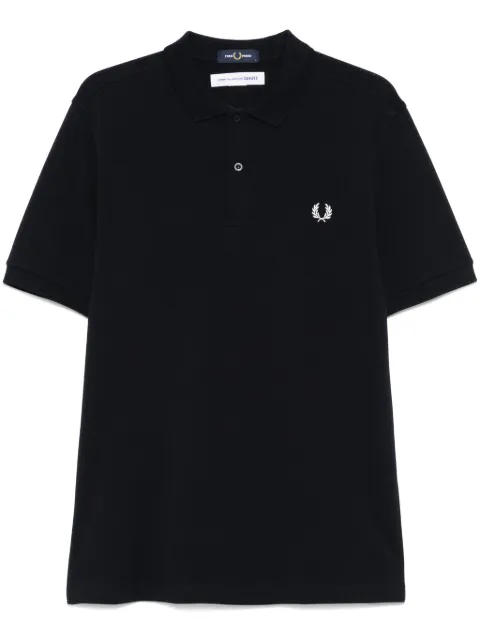 Comme Des Garçons Shirt x Fred Perry slogan-print polo shirt