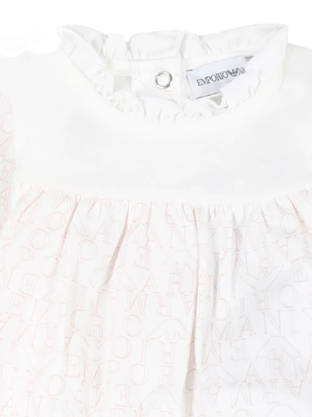 Emporio Armani Kids Katoenen broek en top Wit