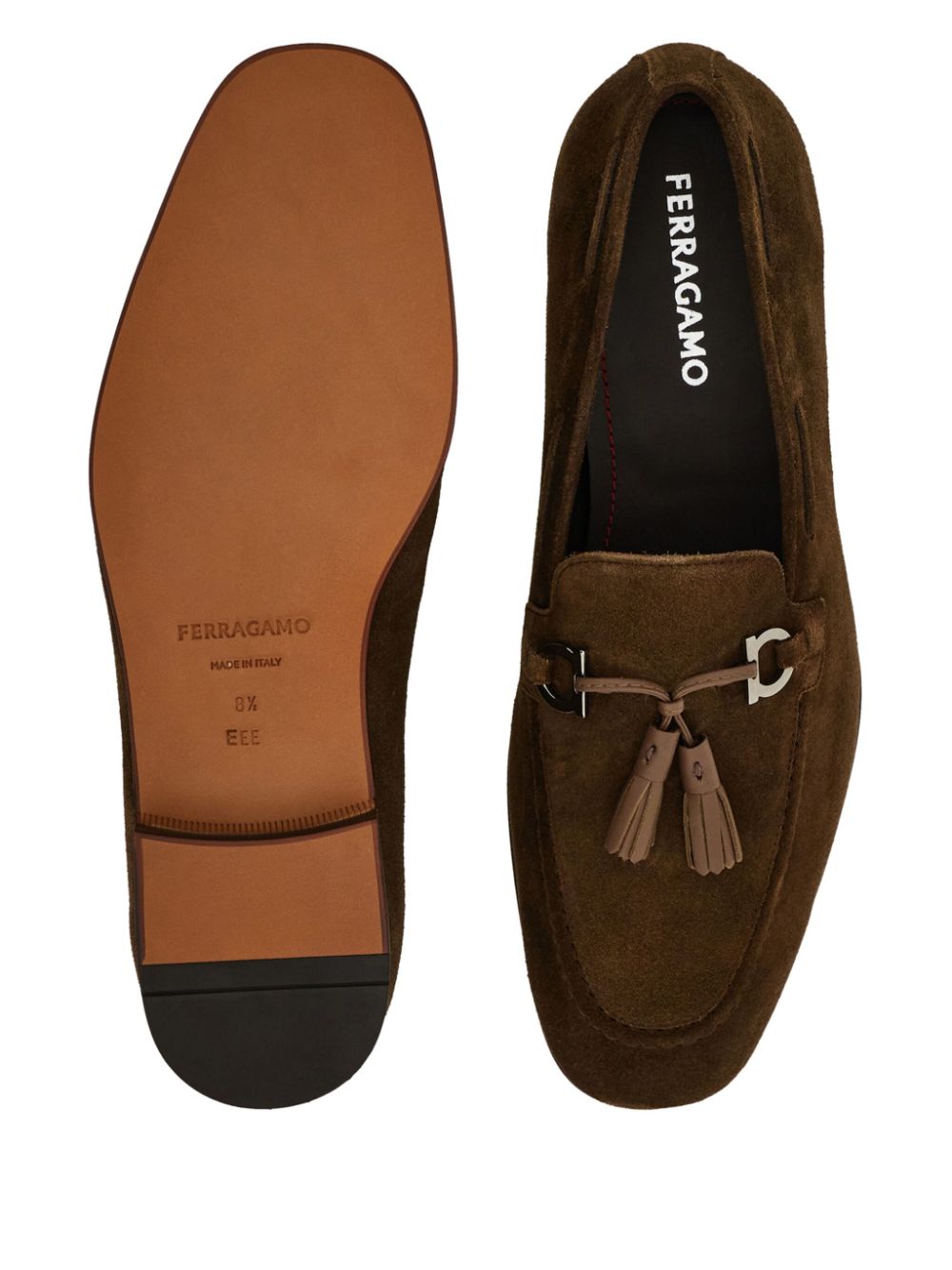 Ferragamo Loafers met kwastjes Bruin