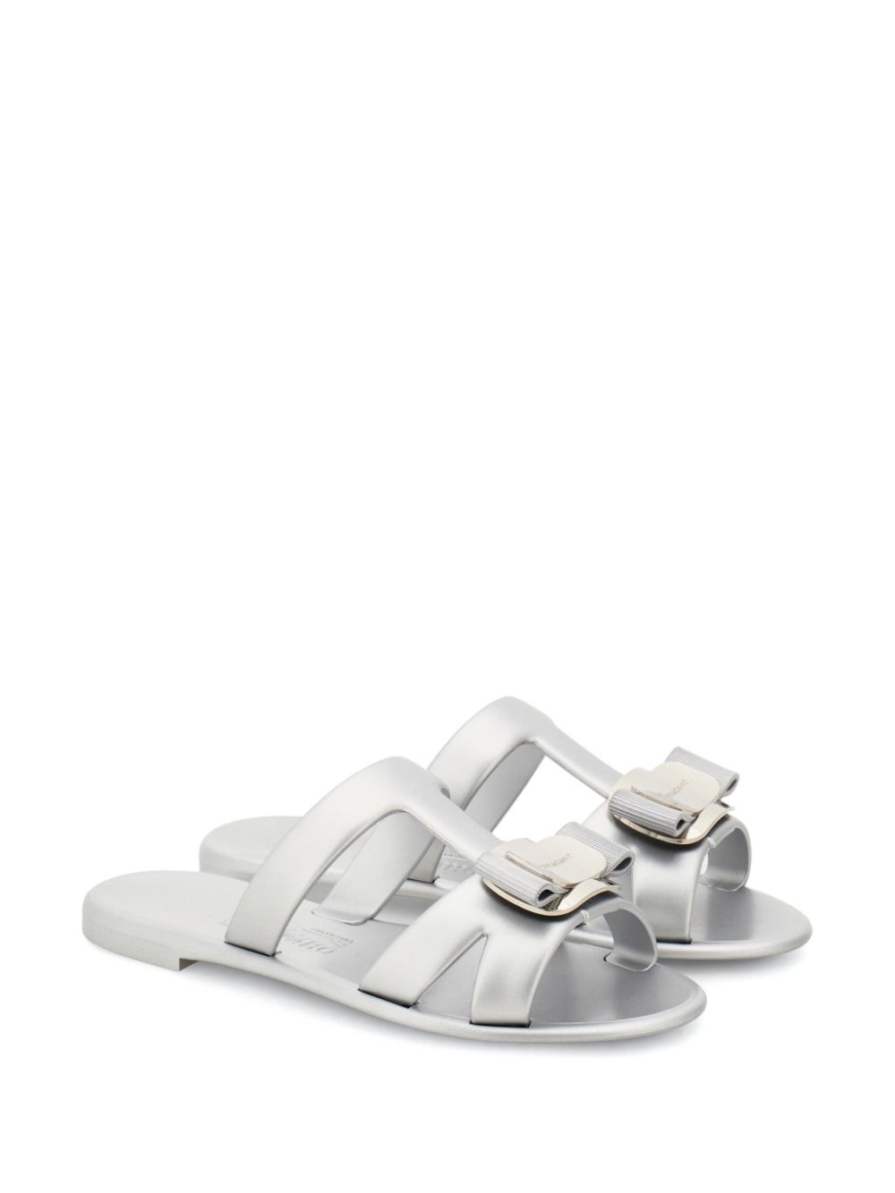 Ferragamo New Vara slippers - Zilver