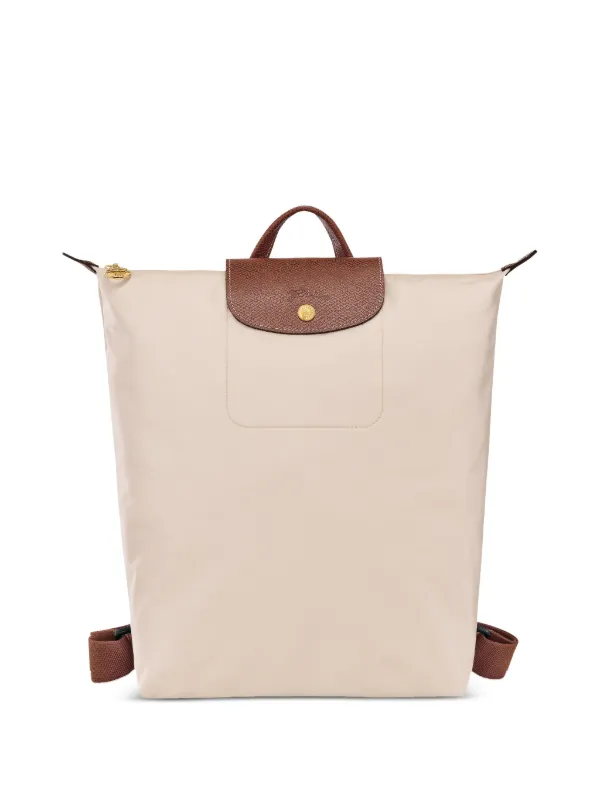 ✨ほぼ未使用✨　Longchamp リュック　クリーム　レザー　ナイロン 25845448_63495962_600.jpg