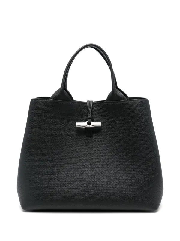 Longchamp Large Le Roseau Tote Bag Black FARFETCH VN