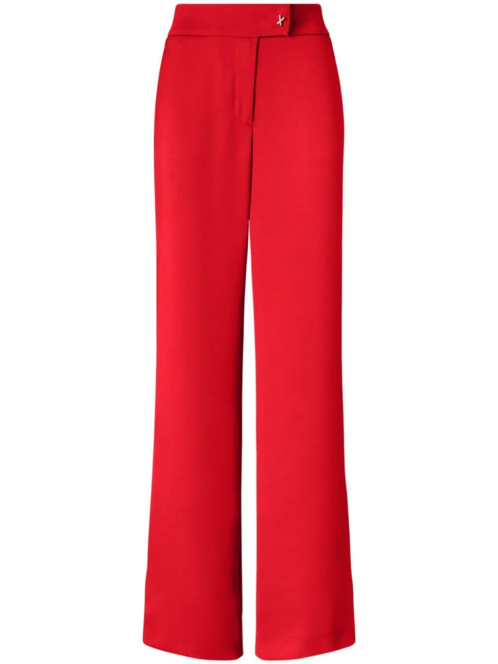 Shop Genny Satin Trousers In Rot