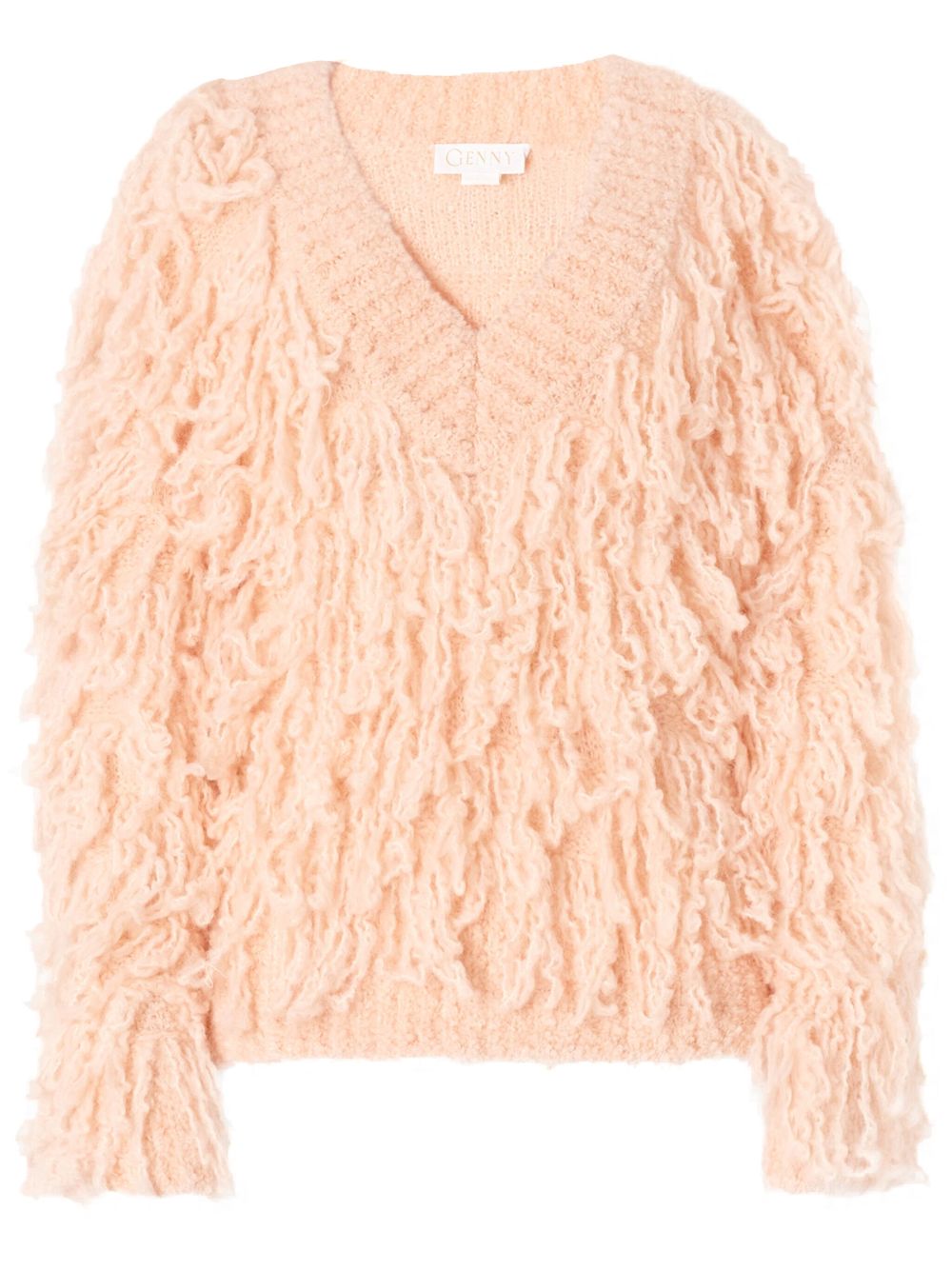 Genny fringed jumper - Pink