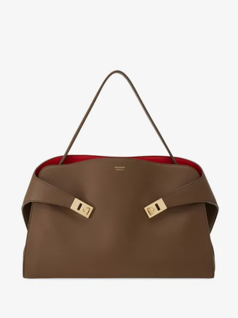 Ferragamo bolsa de hombro Hug mediana