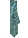 Ferragamo scooter print tie - Green